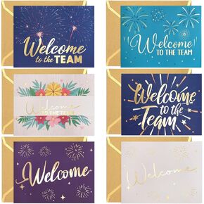 Fancy Land Welcome to the Team Cards 24 Pack Gold Foil Work Cards with Envelopes New Employees Welcome Cards in Kuwait