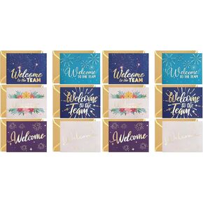 Fancy Land Welcome to the Team Cards 24 Pack Gold Foil Work Cards with Envelopes New Employees Welcome Cards in Saudi Arabia