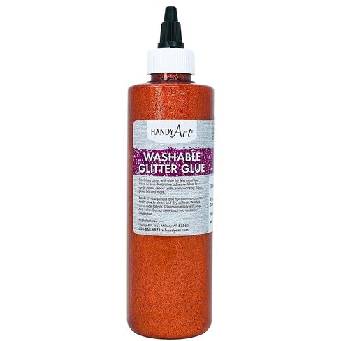 Handy Art Washable Glitter Glue 8 ounce, Silver in Saudi Arabia