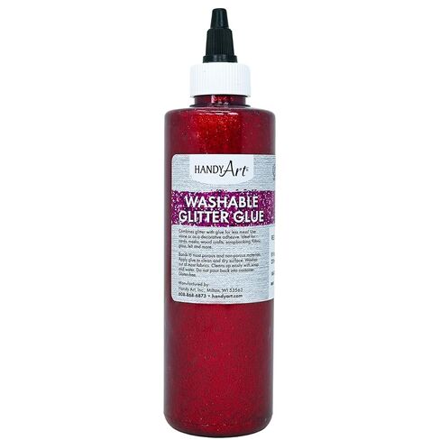 Handy Art Washable Glitter Glue 8 ounce, Silver in Saudi Arabia