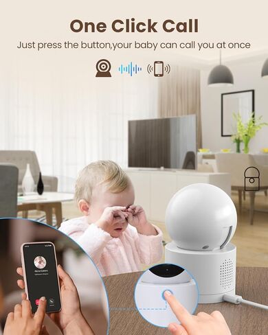 K09 Camera, 2K Indoor Security Camera for Home Security, Work with [5G & 2.4G] WiFi in Kuwait
