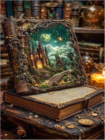 Lophomie كبير Aurora Diamond Art Kit للبالغين المبتدئين DIY Northern Lights Diamond Paint Art Kits 5D Round Full Drill Gem Kits for Home Wall Decor in Kuwait