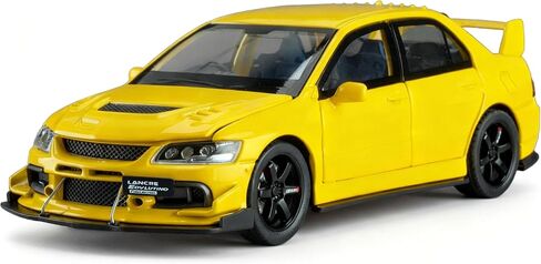 Toy Cars Compatible for Lancer Evolution IX 1/32 Metal Model Car Pull Back Car Toys with Light and Sound Toys Car Collectible Model for Children Age 3 + Year Old (Silver) in Kuwait