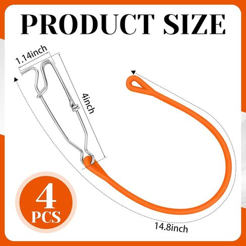 4 Pcs Fishing Downrigger Weight Snubber with Release Snap Weights Clips for Offshore Fishing Planer Board Weight Kite Trolling in Kuwait