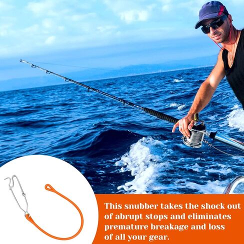 4 Pcs Fishing Downrigger Weight Snubber with Release Snap Weights Clips for Offshore Fishing Planer Board Weight Kite Trolling in Kuwait