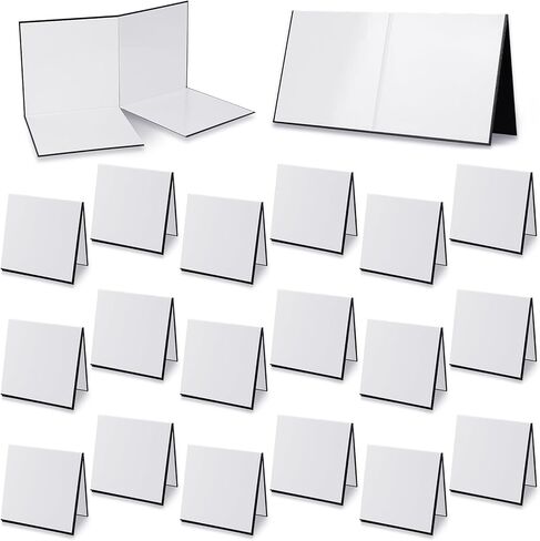 Zhanmai 10 Pcs Blank Game Board Quad Fold Dry Erase Make Your Own Game Board Folding Cardboard for School Classroom DIY Game Entertainment Activities, 18 x 18 Inches in Kuwait