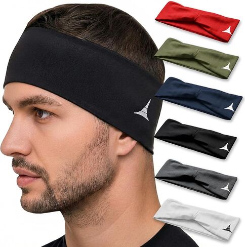 French Fitness Revolution Mens Headband - Guys Sweatband & Sports Headband for Running, Crossfit, Working Out and Dominating Your Competition - Performance Stretch & Moisture Wicking in Kuwait