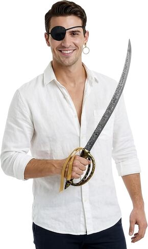 Deluxe Plastic Caribbean Pirate Sword Buccaneer Cutlass Toy Prop Weapon Costume in Kuwait