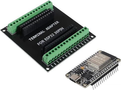 3 Sets 30Pin ESP-WROOM-32 ESP32 ESP-32S CP2102 Development Board Type C Interface WiFi ESP-WROOM-32 + ESP32 Breakout Board Shield Terminal Adapter for Arduino in Kuwait