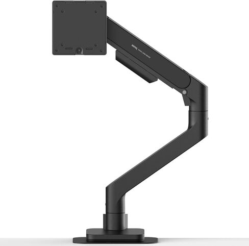 BenQ BSH01 Ergo Monitor Arm -Gas Spring Monitor Stand for Up to 45'' & 44lbs Screens, Heavy Duty, Quick Installation, No Sagging, Top Clamp and Grommet Base, Reinforcement Plate, VESA 75x75 &100x100mm in Kuwait