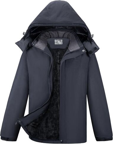 CAMEL CROWN Men's Mountain Ski Snow Jacket Waterproof Winter Coat Snowboarding Windbreaker Windproof Warm Hooded Snow Coat in Kuwait