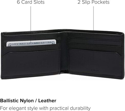 TUMI - Alpha Slim Single Billfold Wallet for Men - Black in Kuwait