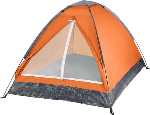2 Person Camping Tent with Rain Fly and Carrying Bag - Lightweight Outdoor Tent for Backpacking, Hiking, or Beach Use by Wakeman Outdoors (Red) in Kuwait