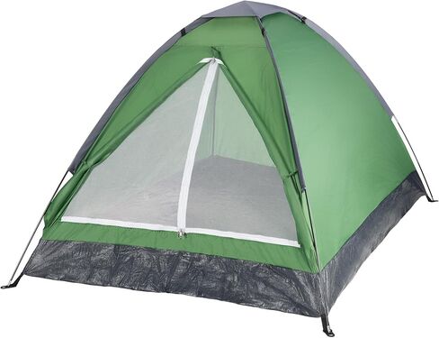 2 Person Camping Tent with Rain Fly and Carrying Bag - Lightweight Outdoor Tent for Backpacking, Hiking, or Beach Use by Wakeman Outdoors (Red) in Kuwait