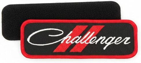 Dodge Challenger Rhombus Logo Embroidered Patch 4.5 inch x 1.5 inch | Heat Seal Patch for Clothes, Backpacks, Hats, Jackets, and Jeans in Saudi Arabia