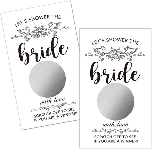 Haizct 50 Pack Black Suit Wedding Groom Shower Scratch Off Game Cards for Country Wedding, Groom Shower, Groom Lottery Tickets, Wedding Shower Ideas, Man Bachelor Party Games in Kuwait