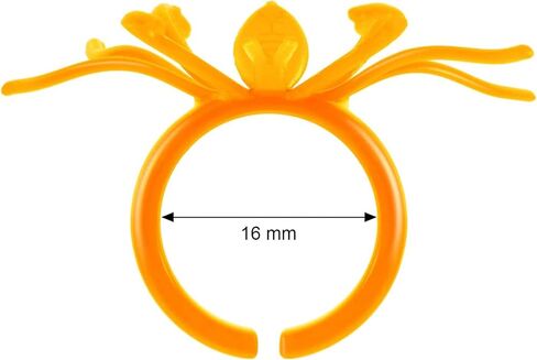 120 قطعة حلقات عنكبوت حلقات هالوين حلقات البلاستيك العنكبوت كب كيك أعلى ملحقات أزياء الأزياء هالوين الحفلات in Kuwait