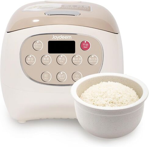 Joydeem Ceramic Rice Cooker, 6 Cups Uncooked Rice Cookers with Pure Ceramic Inner Pot, Healthy & PFOA Free, 3L, DFB-C300 in Kuwait