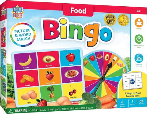 MasterPieces Kids Games - Food Bingo Game in Kuwait