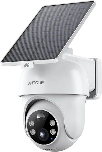 Security Cameras Wireless Outdoor Home System, 2 Camera Kit, No Subscription Fees, Solar Powered, Local Storage, 365-Day Battery Life, 360°PTZ Surveillance, Auto Tracking, 2K Color Night Vision in Kuwait