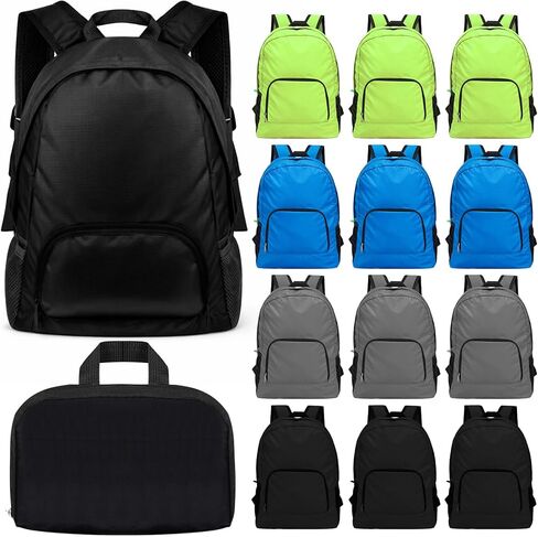 Dunzy 24 Pcs Backpack Bulk 20l Foldable Backpacks Basic Back Packs for Travel Camping in Saudi Arabia