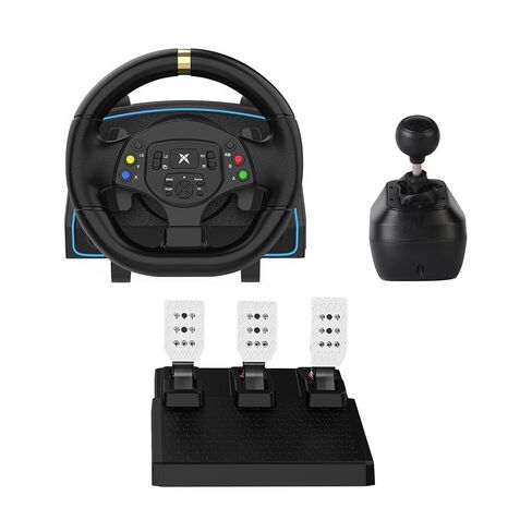 DOYO Racing Wheel with Pedals and Shifter, 1080° Gaming Racing Wheel, Hall Effect Pedals, Vibration Feedback, Paddle Shifters, Steering Wheel for PC, Xbox One, Xbox Series X|S, PS3 and Switch in Saudi Arabia