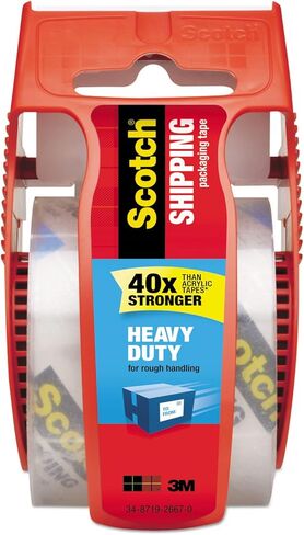 Scotch 142 3850 Heavy-Duty Packaging Tape in Sure Start Disp. 1.88-Inch X 800-Inch, Clear in Saudi Arabia