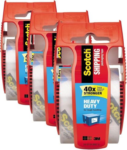 Scotch 142 3850 Heavy-Duty Packaging Tape in Sure Start Disp. 1.88-Inch X 800-Inch, Clear in Saudi Arabia