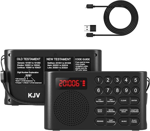 NIV Audio Bible Player ، Electronic Talking Audio Audio Bible NIV Player مع عهد جديد وقديم لسهولة السفر مع الكلمات والاستماع في أي وقت ، إصدار دولي جديد in Kuwait