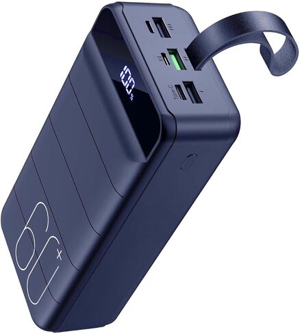 Portable Charger 60000mAh Power Bank - 22.5W Fast Charging External Battery Pack, LED Display USB C Portable Cell Phone Charger for iPhone 15/14/13 Pro, Android, Samsung Galaxy, Etc in Saudi Arabia