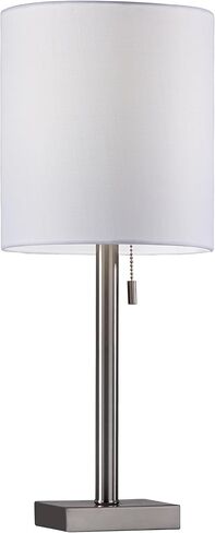 Adesso 1547-26 Liam Floor Lamp, 60.5 in., 100 W Incandescent/20 W CFL, Dark Bronze/Natural, 1 Bronze Lamp in Kuwait