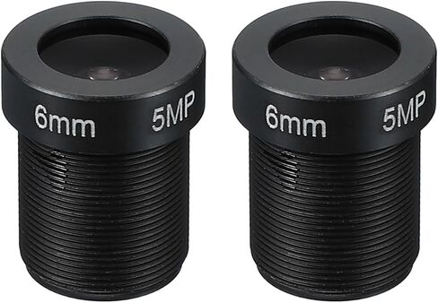 PATIKIL 6mm CCTV Camera Lens, F2.0 FPV Security Camera Lens 5MP 70° Wide Angle Lens M12 Threaded Dia for IP Camera Panoramic in Saudi Arabia