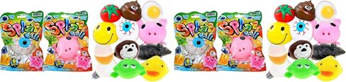 JA-RU Squishy Splat Ball (2 Toys Assorted) Squishy Dumplings Easter Baskets Stuffers for Kids. Stress Balls for Work. Sensory Pre Teen Toys. Bulk Splat Balls. 5303-2p in Saudi Arabia
