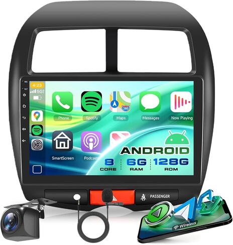 4G 64G 8 Core 10" Car Stereo Carplay Android Auto for Mitsubishi ASX 2013-2015,for Outlander Sport 2011-2017,for RVR 2011-2017 2 Din Android 13 Car Radio Receiver GPS 4G-WiFi DSP 59-UI BT Camera in Saudi Arabia
