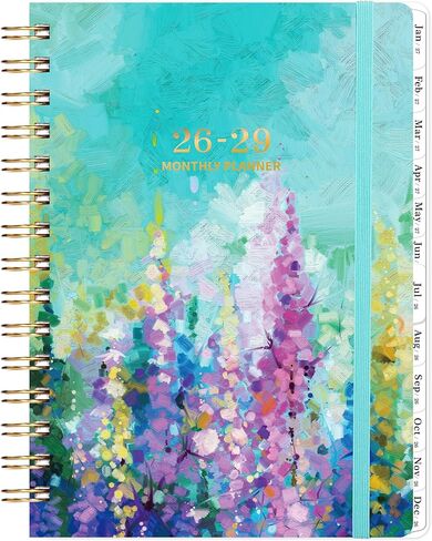 2025 Planner - Planner 2025, Jan. 2025 - Dec. 2025, 8'' x 10'', 2025 Planner Weekly and Monthly with Printed Tabs and Twin-wire Binding - Green in Kuwait