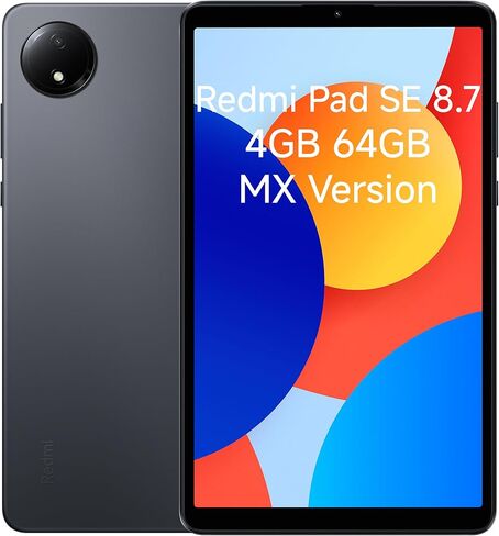 Xiaomi Redmi Pad SE 8.7 Only WiFi 8.7" Octa Core 2.0GHZ HyperOS 6650mAh Bluetooth 5.3 8MP + (16w Dual USB Fast Car Bundle) (Graphite Gray (ONLY WiFi), 128GB + 6GB) in Kuwait