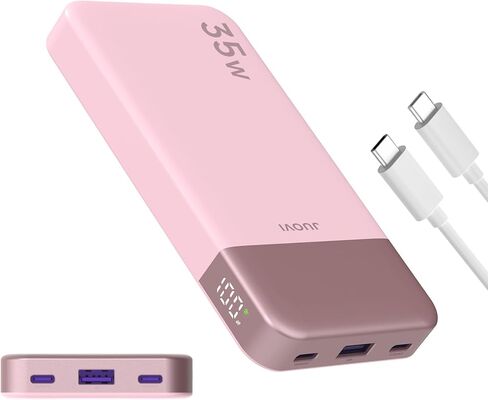 باور بانك 10000 مللي أمبير، شاحن محمول 35 وات، حزمة بطارية محمولة للشحن السريع مع PD 3.0 وQC 4.0، بنك طاقة محمول USB C لهواتف iPhone 15 14 13 Series وGalaxy والكمبيوتر اللوحي والتبديل والمزيد (أخضر) in Kuwait