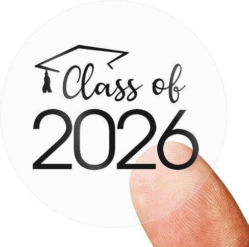 100 PCS Graduation Stickers,Class of 2025 Transparent Gold Foil Self Adhesive Sticker for Envelope Seals,Grad Invitations,2025 College High School Senior Graduate Party Favors(Gold) in Kuwait