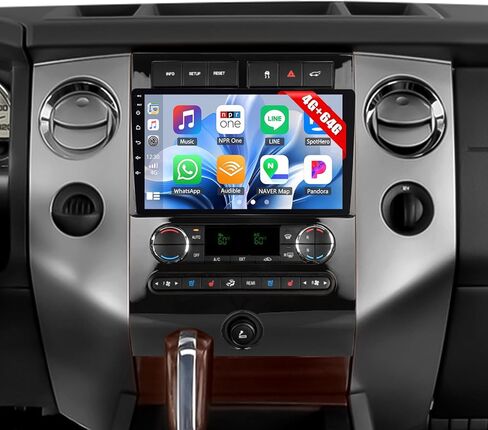 2+64G Android Car Stereo for Ford Expedition 2006-2017 (Auto A/C) Upgrade Replacement Radio Carplay Android Auto Mirror Link 30 Themes 9 inch Touchscreen Head Unit FM GPS Bluetooth+Backup Camera&MIC in Saudi Arabia