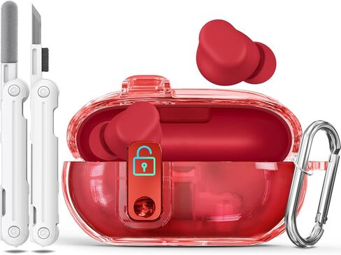 3 في 1 حالة قفل آمنة لـ Beats Solo Buds 2024 مع مجموعة Cleaning Kit & Keychain ، توافق الغطاء الصفراء المضاد للأصفر مع Beats Solo Buds اللاسلك in Kuwait