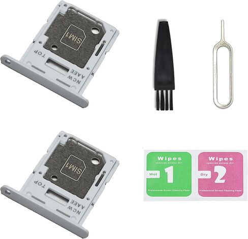2 PCS for Galaxy A16 5G Dual SIM Card Tray Replacement, Dual SIM Card Slot Holder Compatible with Galaxy A16 5G (Blue Black) in Saudi Arabia