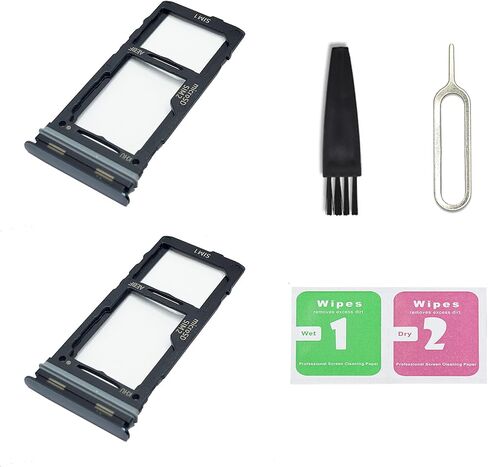 2 PCS for Galaxy A16 5G Dual SIM Card Tray Replacement, Dual SIM Card Slot Holder Compatible with Galaxy A16 5G (Blue Black) in Saudi Arabia