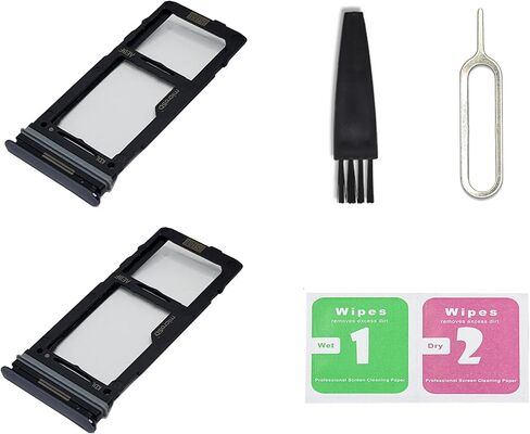 2 PCS for Galaxy A16 5G Dual SIM Card Tray Replacement, Dual SIM Card Slot Holder Compatible with Galaxy A16 5G (Blue Black) in Saudi Arabia