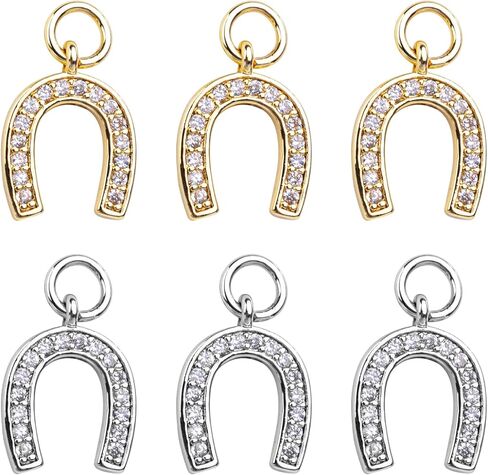 Framendino, Alloy Horseshoe Charms Pendants Metal Horse Shoe Charm Western Cowboy Lucky Charm in Kuwait