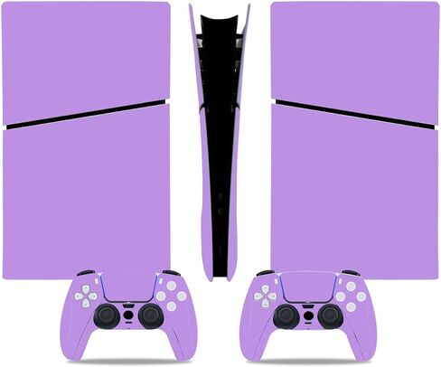 ملصق الجلد لوحدة التحكم الرقمية PS5 Slim ، غلاف واقي من الغلاف الواقي لوحدة التحكم في اللعبة (Purple) in Kuwait