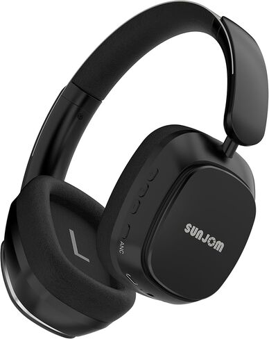 Remix 130H Playtime Wireless Over-Ear Headphones, ANC/ENC Active Noise Cancelling, Foldable Rotatable Lightweight Bluetooth Headphones with Microphone Type-C for Call Travel Sports Gym (White) in Saudi Arabia