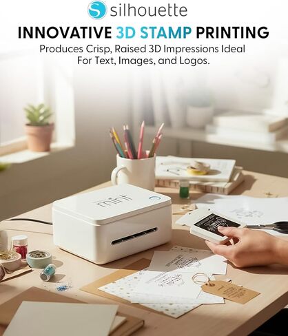 Silhouette America, Silhouette Mint Custom Printer (White) 4x4 in Kuwait