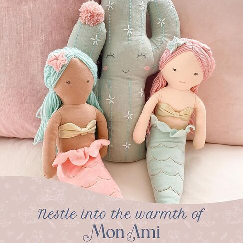 Mon Ami Kaia دمية Mermaid - 14 "، هدايا حورية البحر الفخمة للفتيات ، استخدم ديكور غرفة الحضانة للأطفال من جميع الأعمار in Kuwait