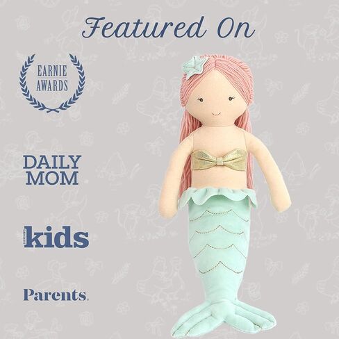 Mon Ami Kaia دمية Mermaid - 14 "، هدايا حورية البحر الفخمة للفتيات ، استخدم ديكور غرفة الحضانة للأطفال من جميع الأعمار in Kuwait