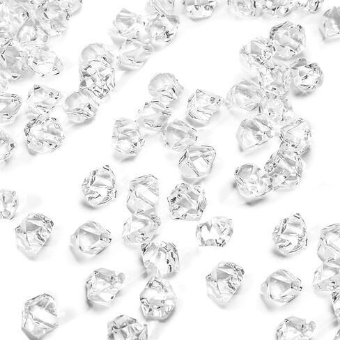 DOMESTAR 1050PCS ICE MIX PHOAN ALIME ، صخور الجليد المزيفة أكريليك صخور مزيفة من الصخور المائية لحشو مزهرية الأسماك ، مبعثر زفاف ديكور الدعائم in Kuwait